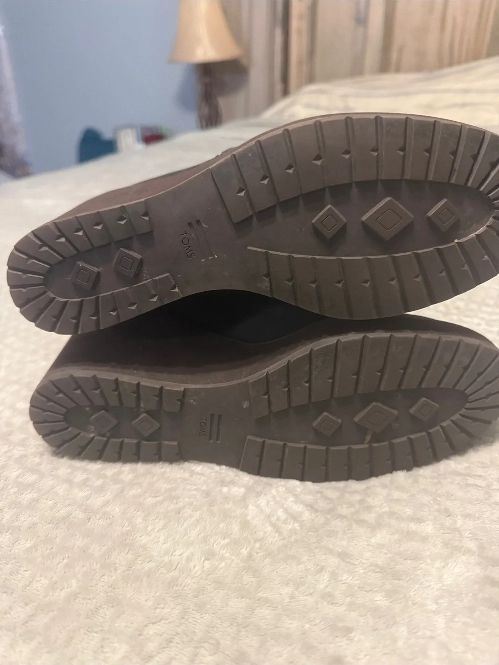 Toms melrose Wedge Lace-Up Ankle Boots in Dark Gray